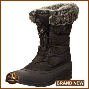 Waterproof Insulated Snow Boots Winter Shoes Deep Lug Traction Bungee Lace